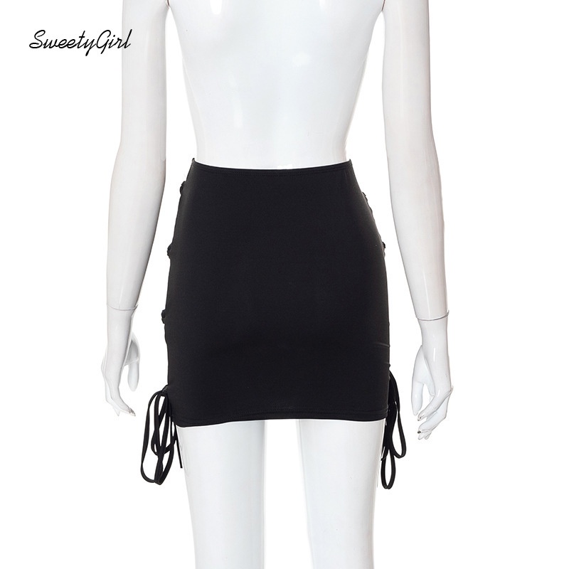 Chân Váy Mini Lưng Thấp Màu Trơn Đính Nơ Thời Trang 2022 Quyến Rũ Cho Nữ