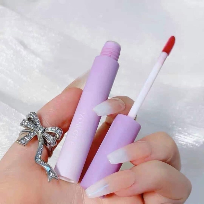 Set 5 Son Kem Lì Vongee Vịt tím Không Trôi Không Khô Môi