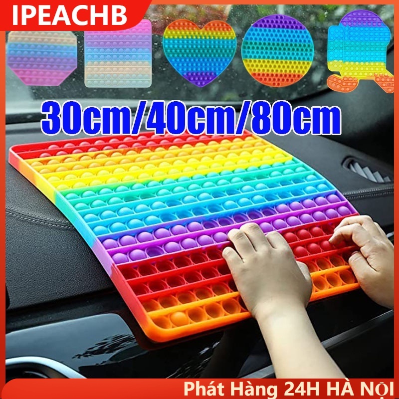 20/30cm Pop It Big 2021 Đồ chơi giải trí thông minh, giảm căng thẳng hiệu quả cho người lớn, trẻ em nhiều màu sắc