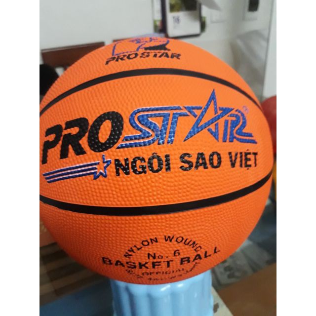 (Chính hãng) Quả bóng rổ ⚡️ 𝐅𝐑𝐄𝐄 𝐒𝐇𝐈𝐏 ⚡️ Prostar cao su siêu bền phù hợp mọi mặt sân size 5,6,7 p(tặng kim + túi lưới)