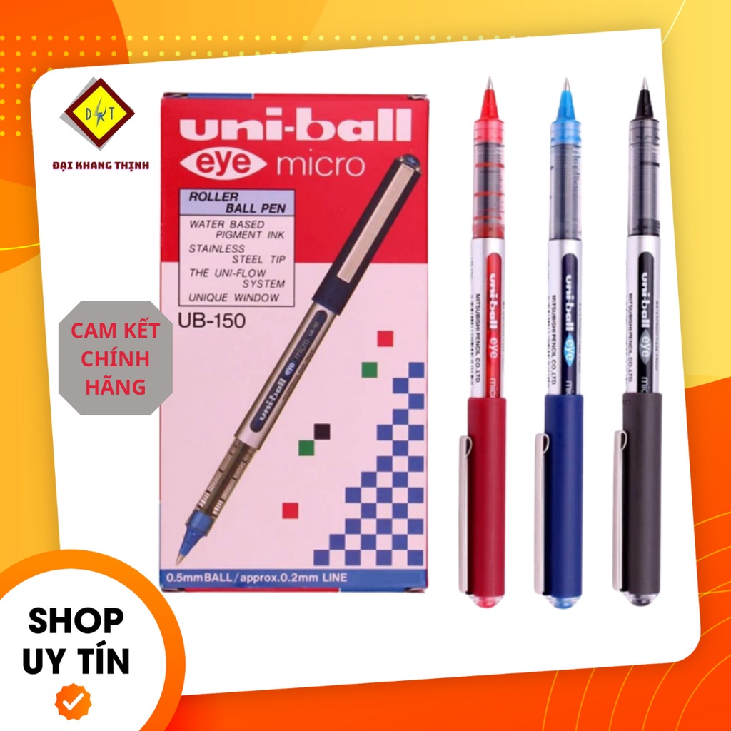 Bút ký tên Uniball UB 150 0.5mm Viết ký tên cao cấp Đủ 3 màu Xanh - Đỏ - Đen CAM KẾT CHÍNH HÃNG