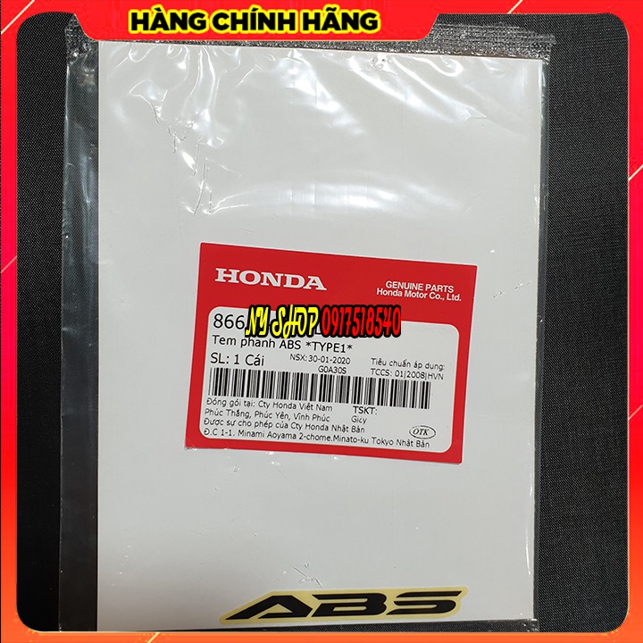 ★ Tem Chữ ABS Honda SH ABS Chính Hãng HONDA ★