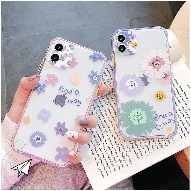 Ốp lưng iphone Hoa find way trong 4 góc 6/6plus/6s/6splus/7/7plus/8/8plus/x/xr/xs/11/12/pro/max/plus/promax- Awifi V2-10 | BigBuy360 - bigbuy360.vn