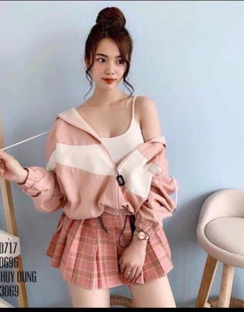 Áo khoác dù 2 lớp nữ