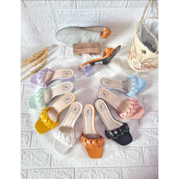 Giày sandal Kekini MG698 Abbushoes Kf 06 mặt kính phong cách Hàn Quốc cho nữ tuổi teen