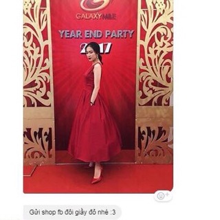 Cao gót đế đỏ 11-12p màu đỏ