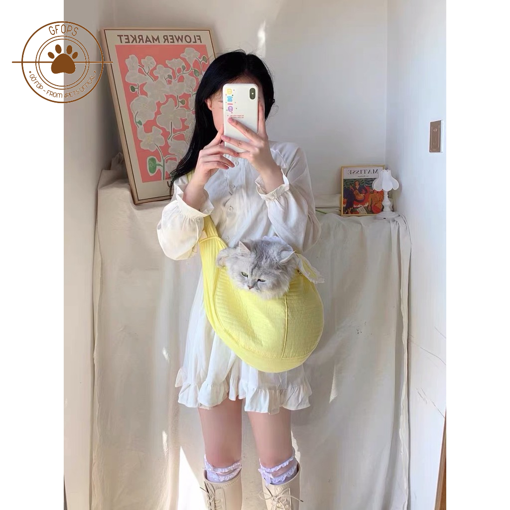 Túi vận chuyển cho chó mèo Ulzzang phong cách Hàn Quốc  siêu to cực xinh - 4pets official