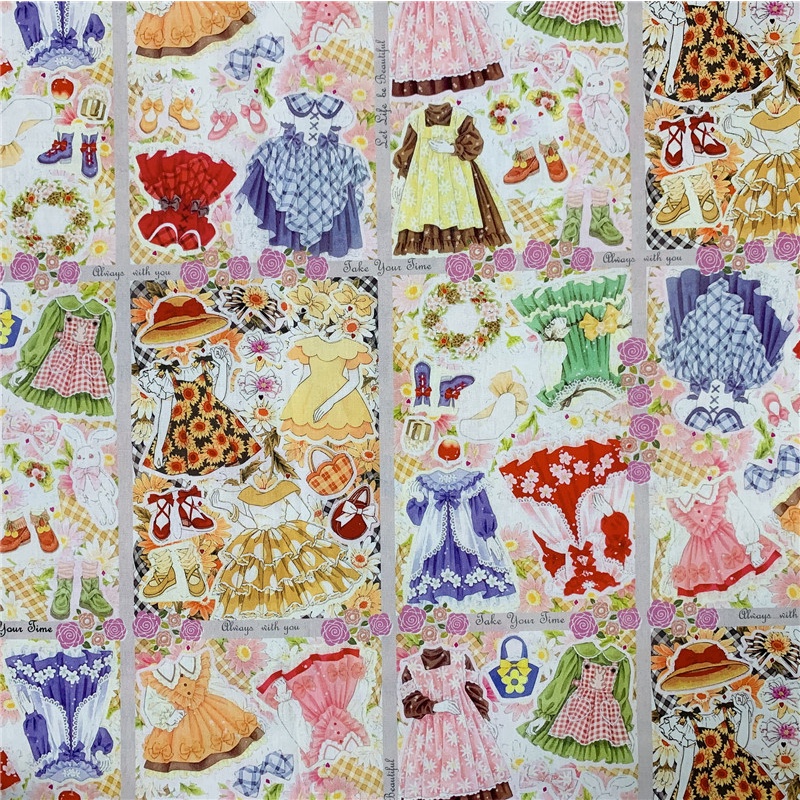 Vải Cotton Họa Tiết Tranh Sơn Dầu Cổ Điển Dùng May Vá Thủ Công