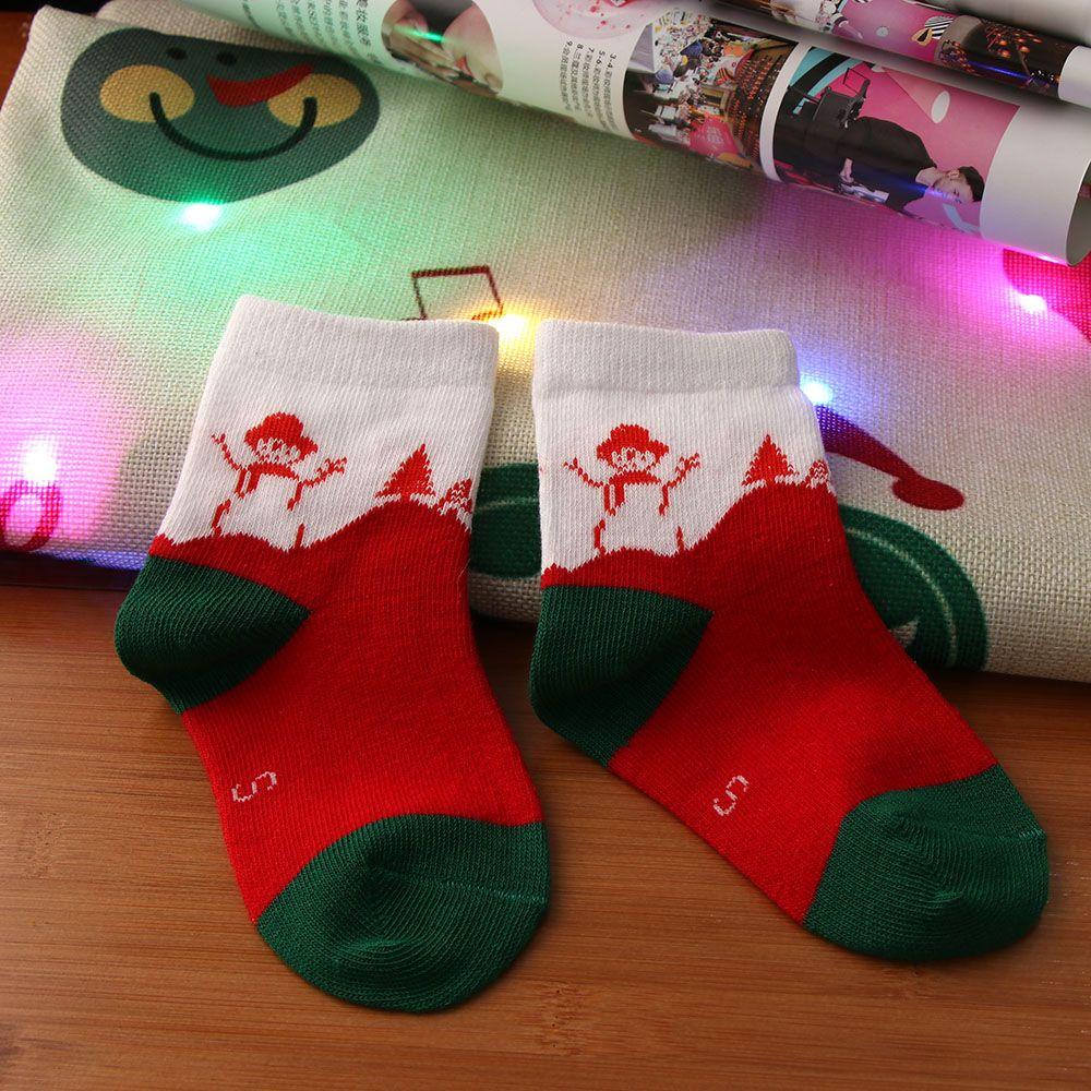 Bộ 5 Đôi Vớ Cotton Họa Tiết Giáng Sinh Thời Trang