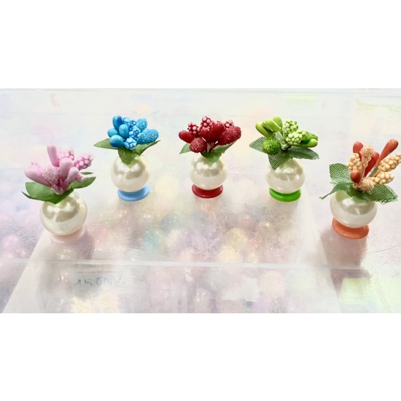 Mô hình bình hoa mini trang trí nhà búp bê DIY