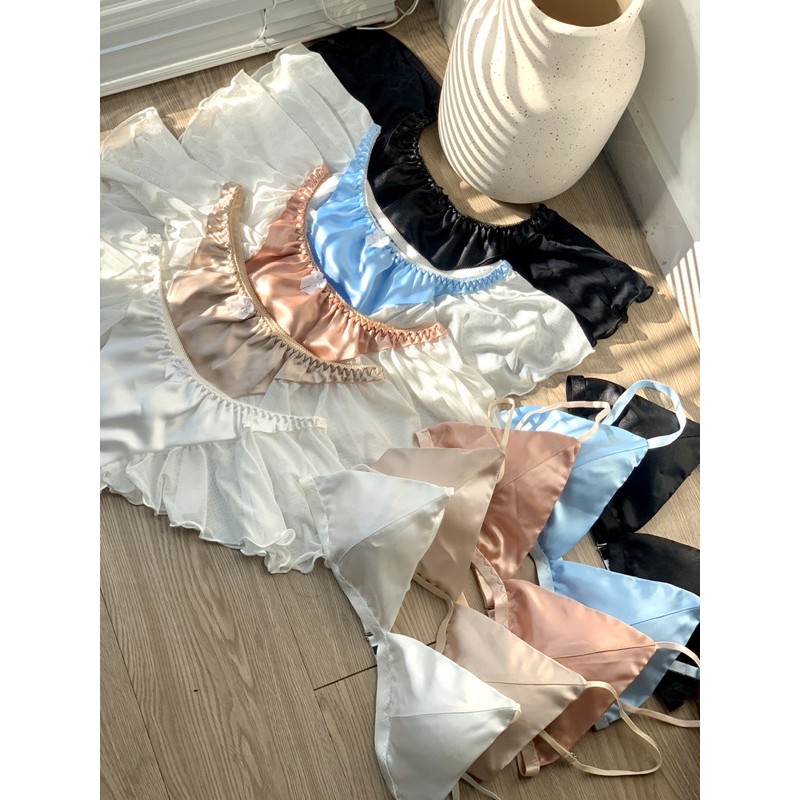 set đồ lót lụa Leyla siêu mềm mại