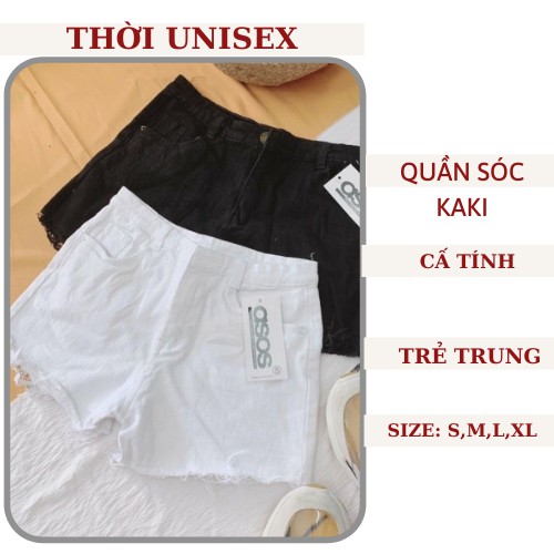 Quần short nữ 🍓🍓quần đùi nữ🍓🍓 chất kaki jean co dãn lưng cao về hai màu trắng đen, stye ulzzang,HANHMAI2001