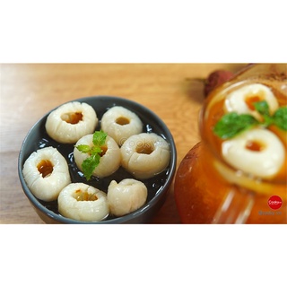 Vải thiều ngâm đường Bitraco lon 565gr