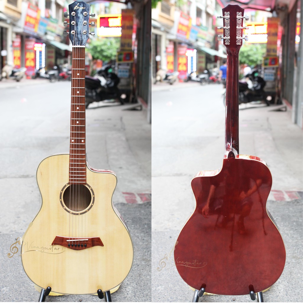 Đàn guitar acoustic classic VG-SPEM mặt gỗ thịt có ty chỉnh cần-  guitar acoustic giá rẻ chính hãng chơi lâu dài ok