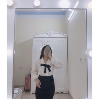 Áo len lông nơ