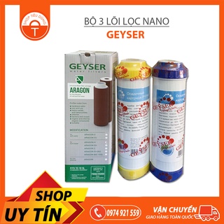 [ Giá Rẻ Nhất ] Bộ 3 Lõi Lọc 123 Nano Geyser