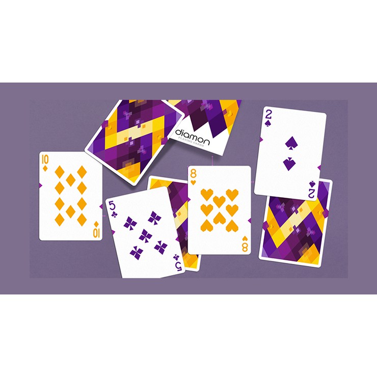 Bài Mỹ ảo thuật cao cấp USA: Diamon Playing Cards N° 14 Purple Star Playing Cards by Dutch Card House Company