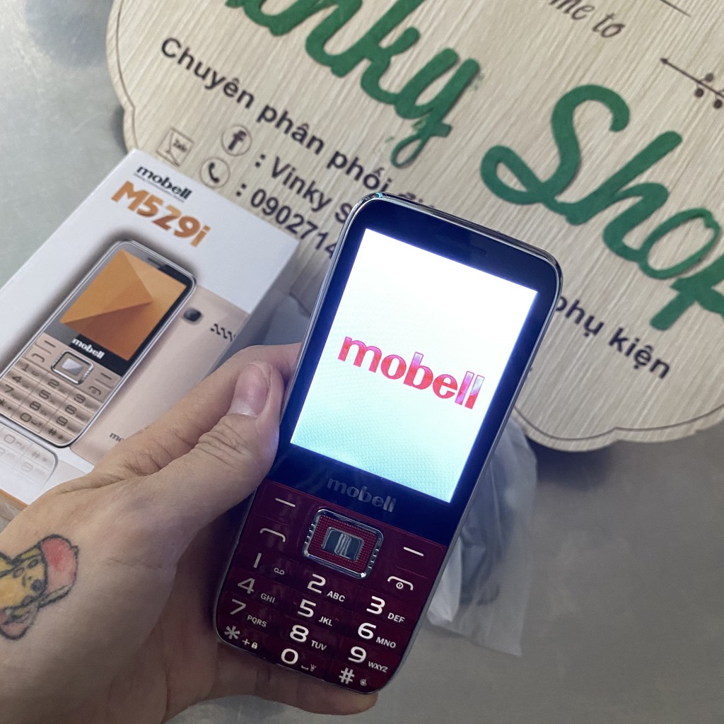 Điện thoại Mobell M529i 2sim có chức năng ghi âm cuộc gọi - Bảo hành 12 tháng