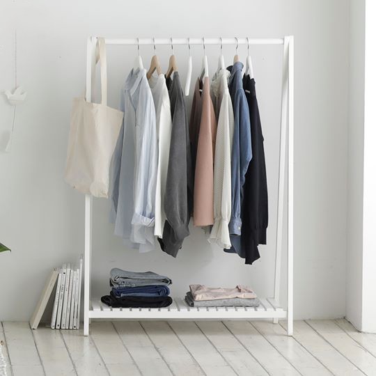 GÍA TREO QUẦN ÁO HÀN QUỐC - A HANGER 1F - WHITE