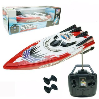 Ca Nô Điều Khiển Từ Xa Racing Boat (màu đỏ trẳng 32cmx10cm)