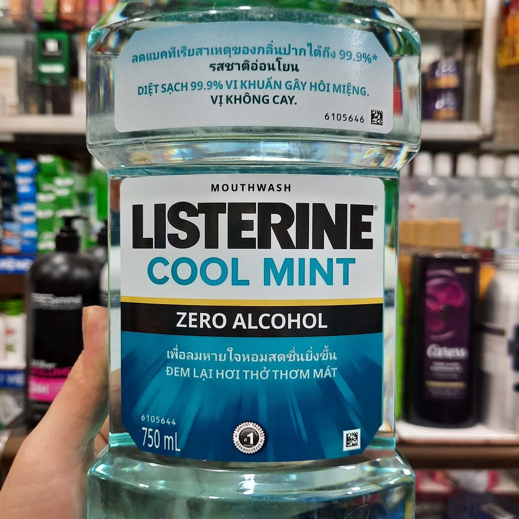 Nước súc miệng Listernine Cool Mint Zero Alcohol 750ml