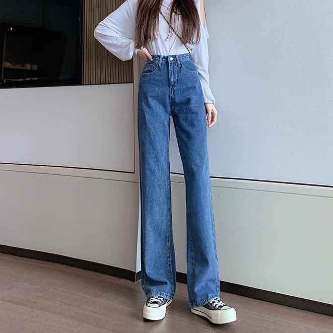 Quần Jean Ống Rộng Cạp SIêu Cao Cực HOT_J2
