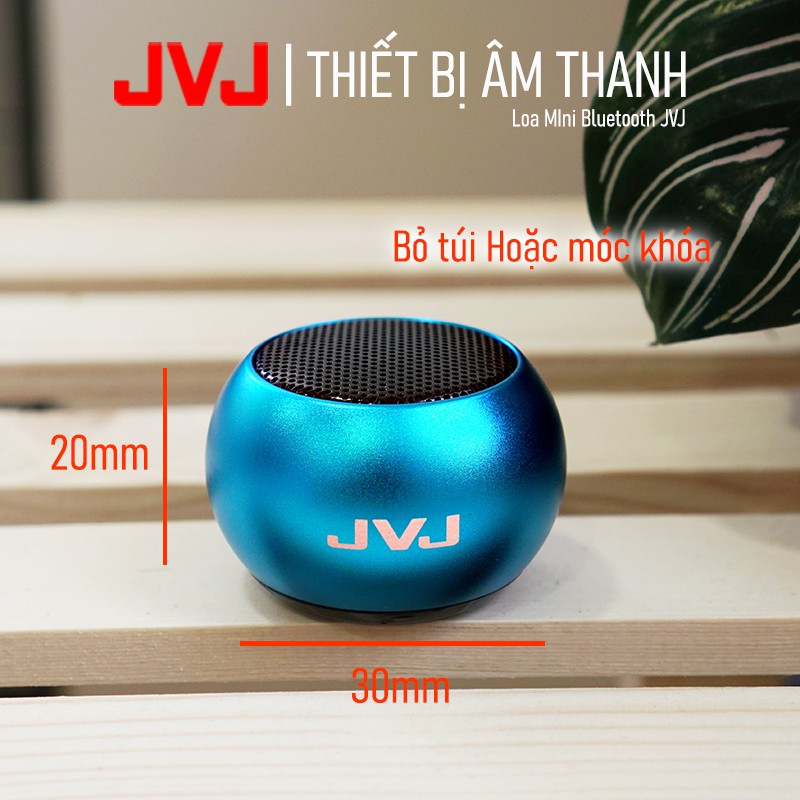 Loa mini Bluetooth JVJ M3 -  Speaker cầm tay siêu nhẹ hỗ trợ ghép đôi 2 loa TWS dòng cao cấp bass trầm Bh 12T