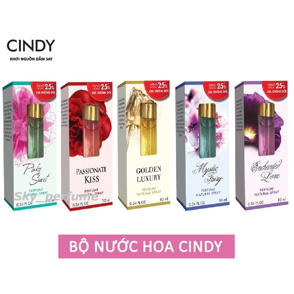 [Nước hoa Cindy - Đủ loại] Nước Hoa Cindy Parfum 10ml/chai