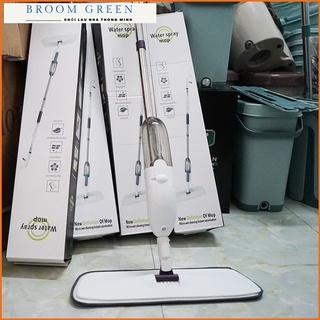 Cây lau nhà phun sương cán dài bằng inox chắc chắn đầu xoay 360 độ tiện dụng, Chổi lau nhà thông minh Mop Pro 01