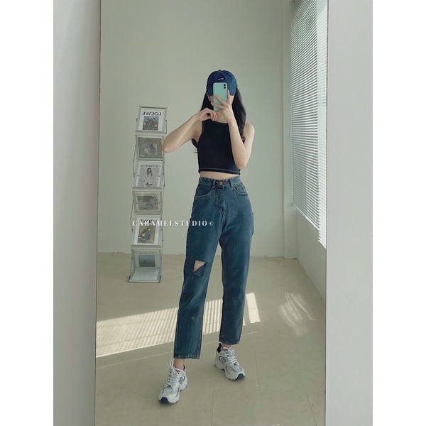 Áo thun gân viền chỉ