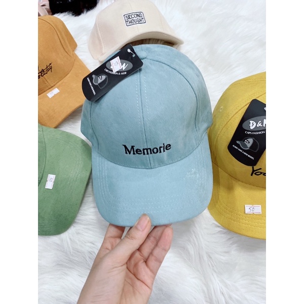 mũ lưỡi trai nữ nhiều màu