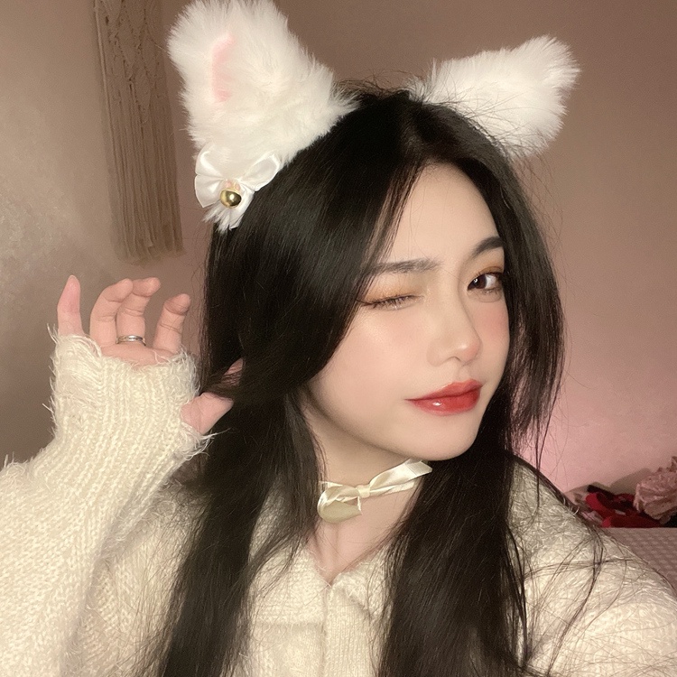 Băng đô tai mèo dễ thương phong cách Nhật Bản