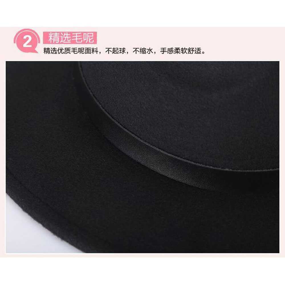 Mũ Fedora Màu Đen Phong Cách Cổ Điển Chất Lượng Cao