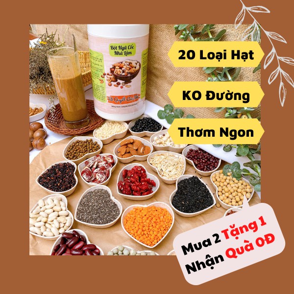 Ngũ Cốc Dinh Dưỡng 20 Loại Hạt 💥Bột Ngũ Cốc Lợi Sữa Cho Bà Bầu Tăng Cân Giảm Cân - MUA 2 TẶNG 1 (Handmade Granola Shop)