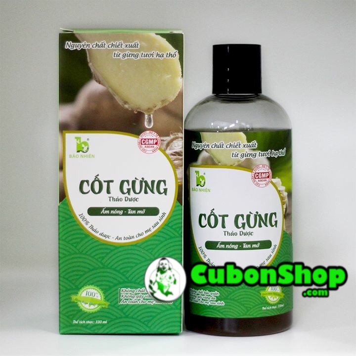 Cốt Gừng Thảo dược tan mỡ Bảo Nhiên 330ml - Hàng sẵn