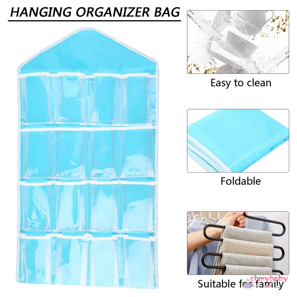 16 túi xách tay Túi treo đồ chơi Lưu trữ ngăn nắp Tủ treo tường ngăn nắp [8/2]