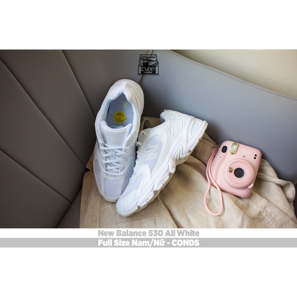 😘 [ HÀNG CHÍNH HÃNG ] Giày New Balance 530 All White ( MR530FW1 ) - REAL AUTHETIC 100%