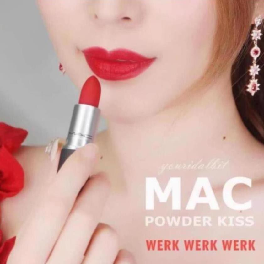 💄💄 Son MAC Werk Werk Werk 922 Màu đỏ lạnh ánh cam | BigBuy360 - bigbuy360.vn