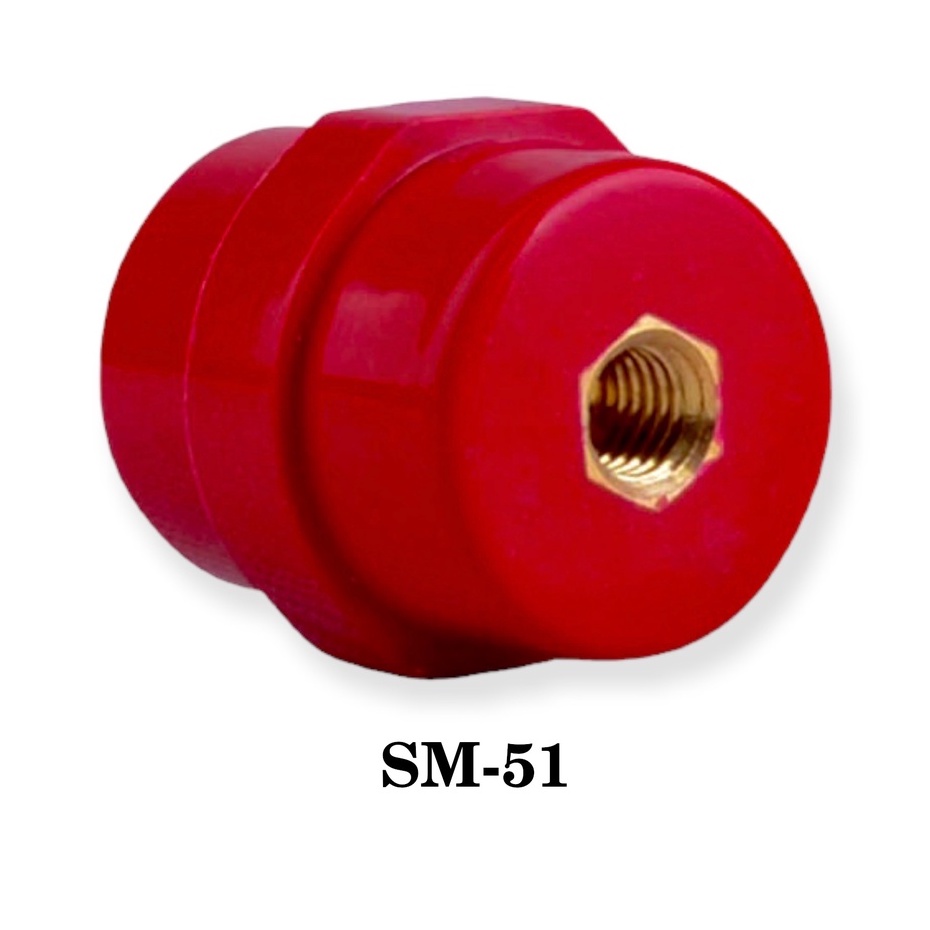 Sứ Đỡ Thanh Cái Đồng SM-51 - Sứ 51 - Sứ Đỏ Cách Điện Hạ Thế 51mm