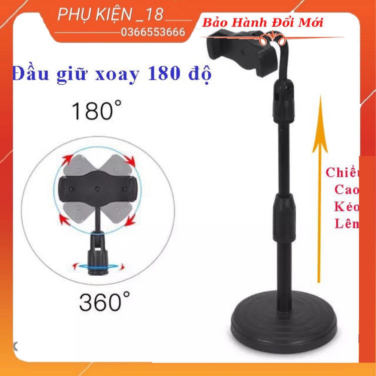 [BẢO HÀNH 3TH]] Giá Đỡ Điện Thoại livestream xem video Ổn Định Xoay 360 Độ dùng để Quay Phim Ghi Hình Đa Dụng