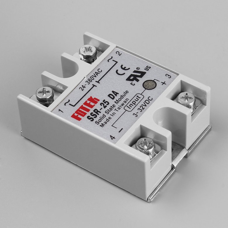 Mô đun chuyển tiếp trạng thái rắn PK SSR-25DA đầu vào 25A / 250V 3-32V đầu ra 24-380VAC