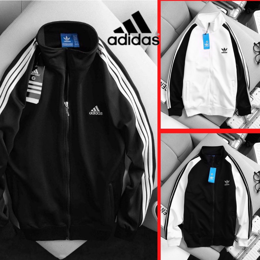 Áo khoác Adidas nữ nam sọc cánh tay chất vải umi dày dặn cao cấp xịn,tốt,bền GZAK042 Store Q&amp;P