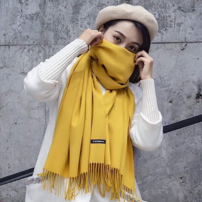 Sỉ lẻ Khăn Cashmere loại 1 - Khăn quàng cổ Len dệt kim  Thời trang