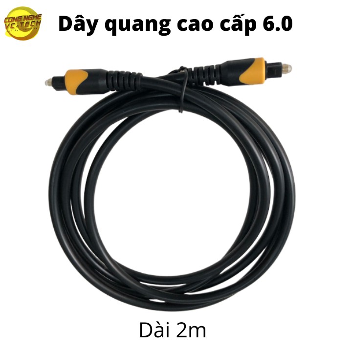 Dây Audio Quang 6.0  Dài 2m-Sản phẩm cao cấp 2020