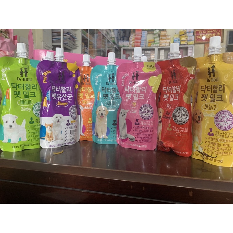 [xả hàng] [mua 5 +1] [Giá rẻ nhất] Sữa Dr. Holi Pet Milk dành cho chó mèo