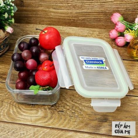 Set 3 hộp đựng cơm giữ nhiệt 400ml kèm túi giữ nhiệt Glasslock