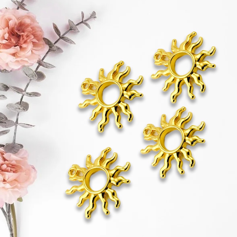 Flgo Mặt Dây Chuyền Hình Ngọn Lửa Rỗng Bằng Epoxy Màu Tím Trang Trí Ba Lô / Chìa Khóa / Túi Xách