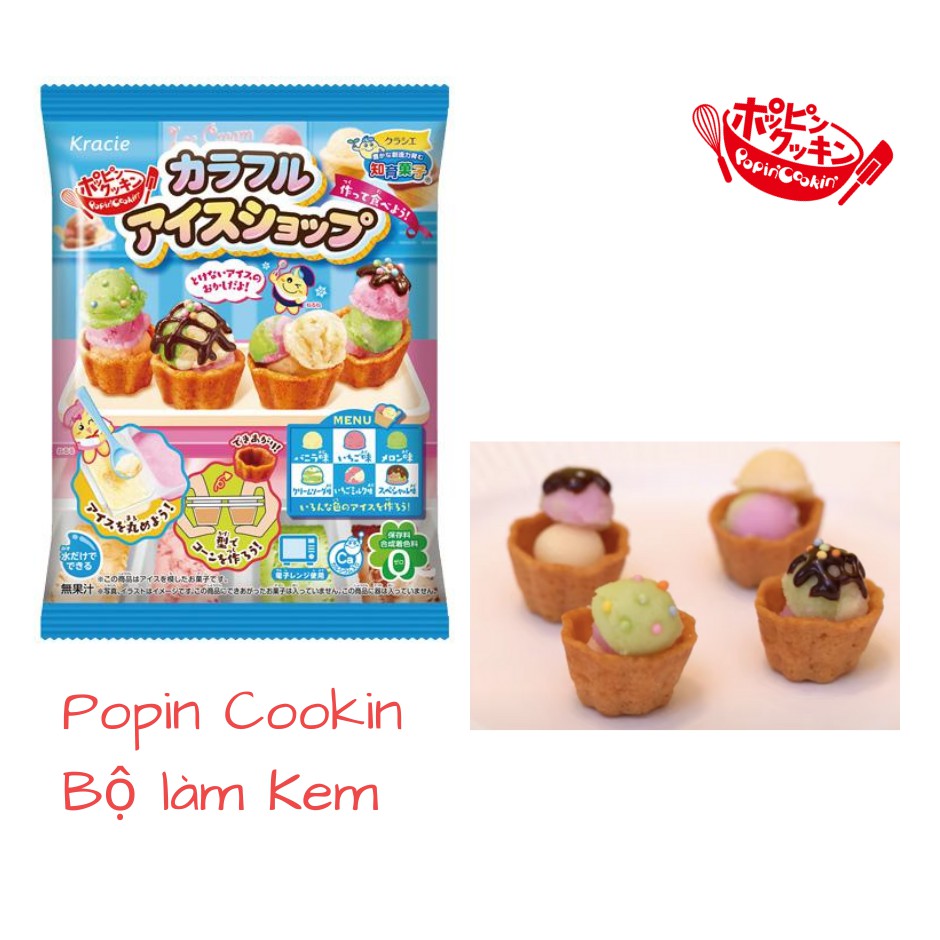 Popin Cookin Bộ Làm Kem viên Nhật Bản - Đồ Chơi Nấu Ăn Kracie