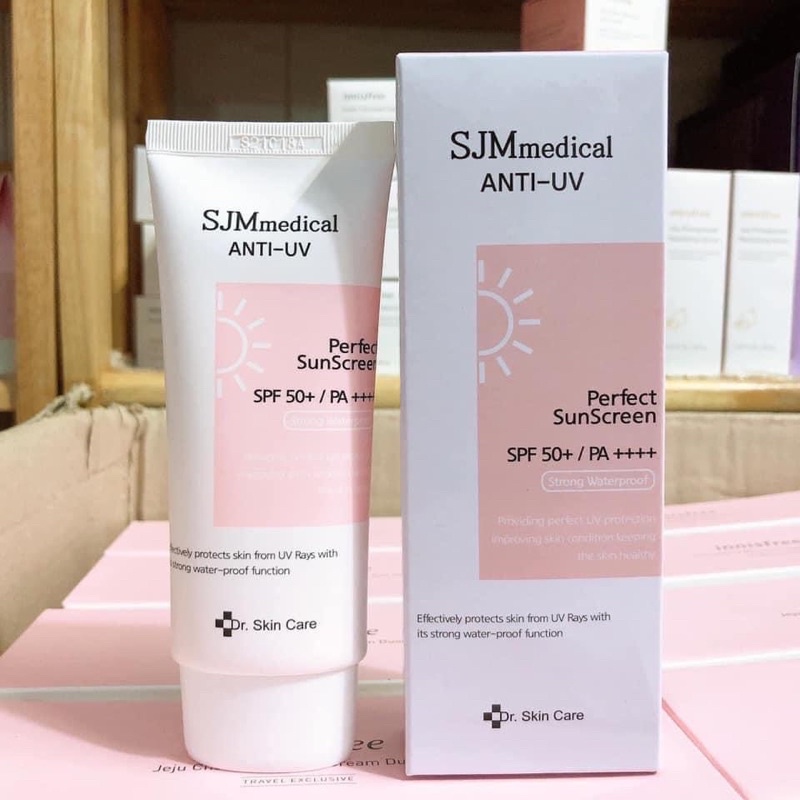 Kem Chống Nắng Kháng Nước SJMmedical Anti-UV Perfect Suncream SPF50+/PA++++ 60g