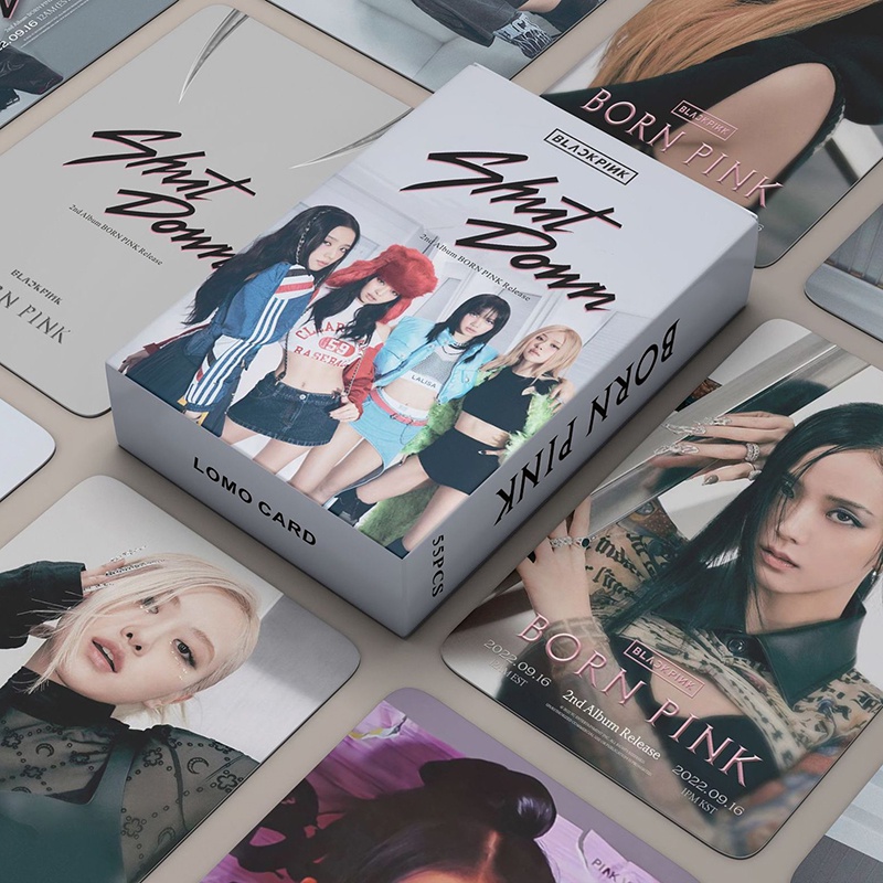 Set 55 Tấm Thẻ Ảnh LOMO Hình Nhóm Nhạc BLACKPINK